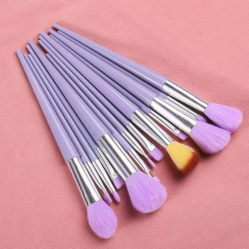 13 Four Seasons Green Makeup Brush Set Bristles Soft Blush Eyeshadow Concealer Foundation Loose Powder Highlight Brush