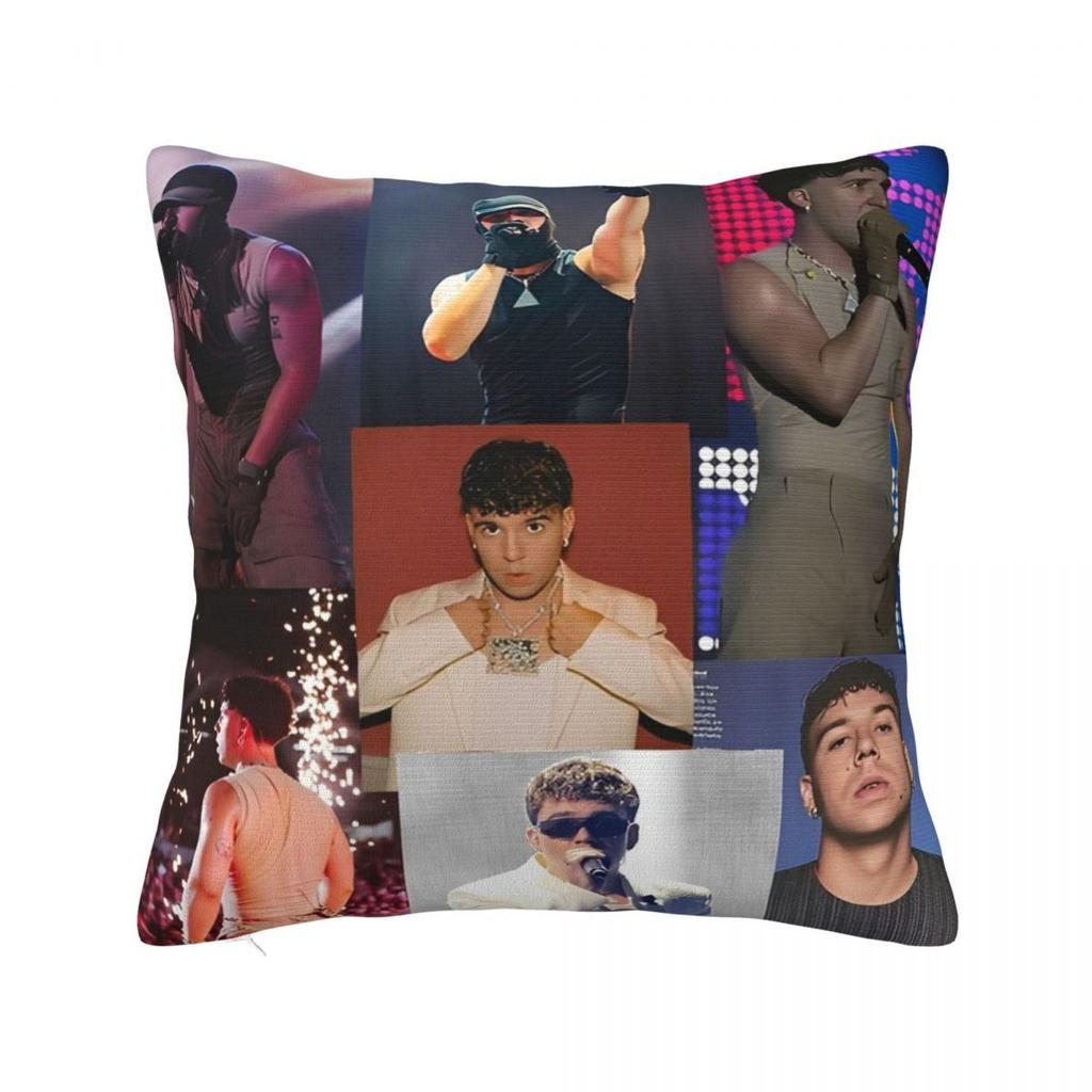 Rapper Quevedo Spanish Singer Pillow Cover Polyester Pillow Case Cushion Cover Fashion Pillowcases For Sofa Bedroom Home Decor