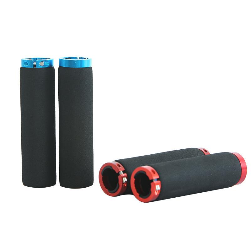 Bicycle Sponge Handle Cover, Unilateral Bilateral Locking Mountain Bike Grip, Non-slip Sweat-absorbing Foam Handle Gloves