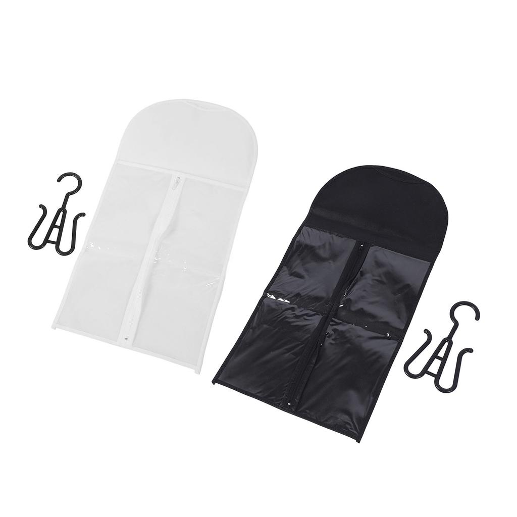 5 Set Hair Extension Holder Bag Anti Dust Water Proof Hair Extension Holder Transparent PVC Soft Non