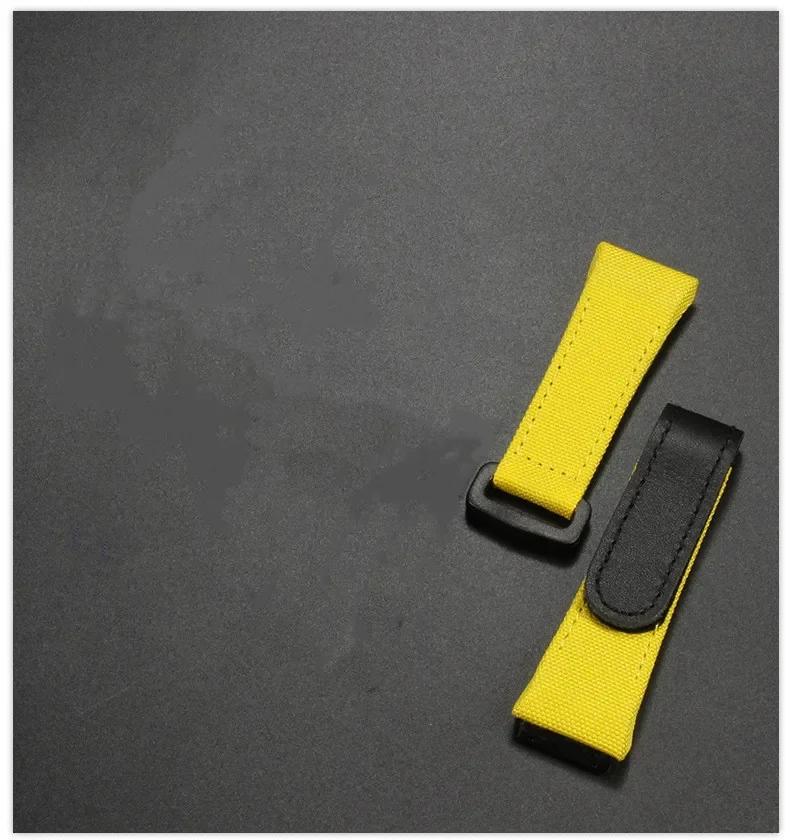 Für RICHARD MILLE RM50 RM53 Nylon-Canvas wasserdicht Herren Uhrenarmband Ringschnalle Leder Armband Schraubstil Uhrenarmband 25mm