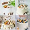 Pastoral Rabbit & Carrot Mini Basket Cake Topper Set