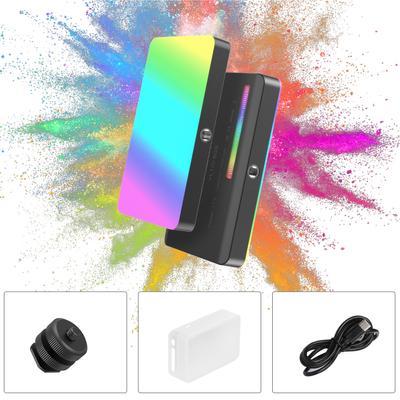 VL120 RGB Mini LED Video Light 2500K-9000K Photography Fill-in Light Dimmable CRI95+ 20 Lighting Effects Built-in Rechargeable Battery
