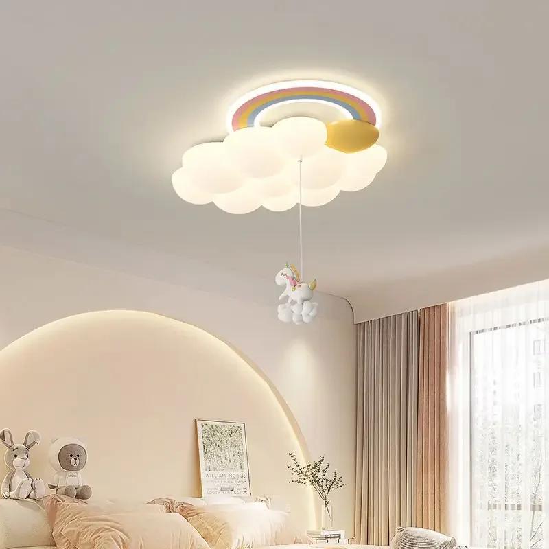 Nordic Cloud Child Stylish Ceiling Lights for Girl Bedroom Nursery Children's Room Chandelier Home Decor Lighting Luster Fixture