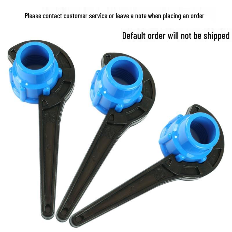 PE Quick Connect Pipe Fittings: Lock Nut Wrench, Tee, Straight, Elbow, Sizes 25-63