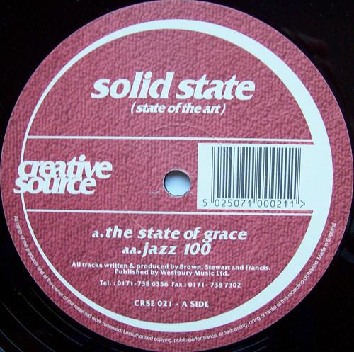 

12inch Record SOLID STATE State Of Grace Jazz 100 CRSE021 CREATIVE SOURCE 1998 UK Dance Electronica Used