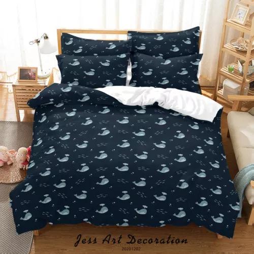 

Comforter Whale Bed Decoration First Choice Gift Suitable For Children Boys Girls And Adults Soft Warm And Breathable Comforter (quilt)-EU Single(135*200cm)3pcs