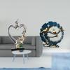 Kissing Couple Figurine Craft Knick Knack Resin Statue Collectible Desktop Ornament for Bedroom