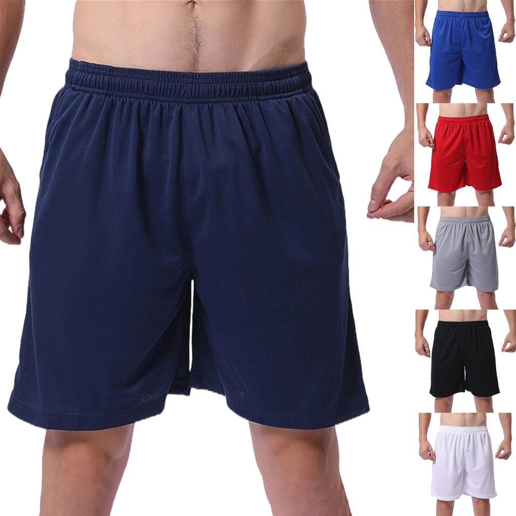 Men's Quick-Dry Mesh Running Shorts - Lightweight Training and Beach Shorts