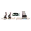 Mini PCIe Serial Parallel Expansion Card 6Gbps PCI Express To Printer LPT Port 2 Port RS 232 DP9 Pin Adapter for 4U