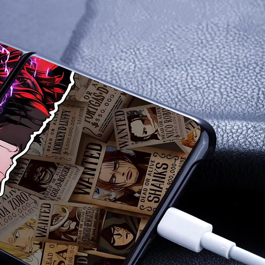 Anime One Piece Case for Samsung Galaxy Flip4 Z Flip 7 6 5 4 3 Flip7 FE Flip5 Flip3 Flip6 Back Phone Cover Funda