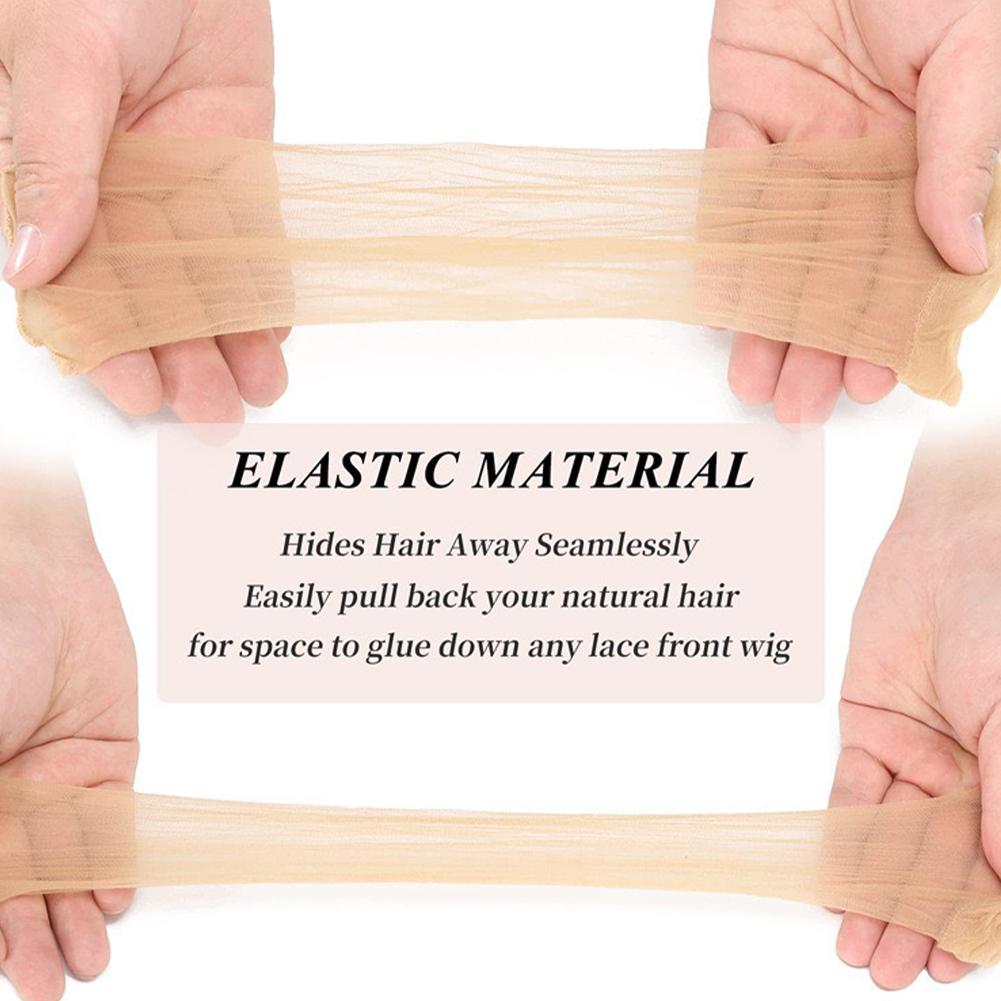 Großhandel HD Perückenkappe für Frauen Unsichtbare Ultradünne Dehnbare Strumpfkappen für Lace Front Perücken Transparente Perückenkappe Dünne Nylonkappe