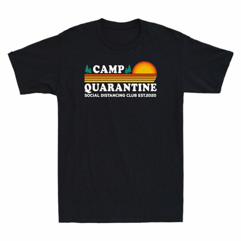 Club Unisexs Distancing Vintage Camp Social Gift Tshirt Funny Est2020 Quarantine S