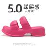Summer Women's Slippers Thick Bottom Flat Sandals Outdoor Fashion Beach Slippers Thick Sole Non-slip Women's Slides