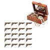 40pcs Bronze Box Corner Protectors Right Angle Edge Guard Protector  Wooden Chest