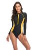 Women's Color Block One-Piece Swimsuit - Conservative Surfing and Sportswear