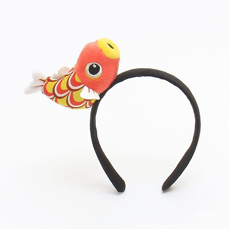 Cute creative red carp doll headband headband cartoon adult performance headgear