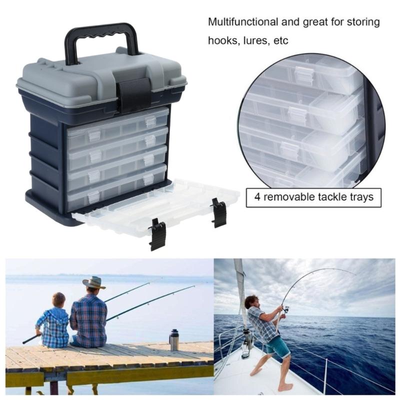 Large Capacity Fishing Bait Storage Box Travel Container for Wilderness Survival