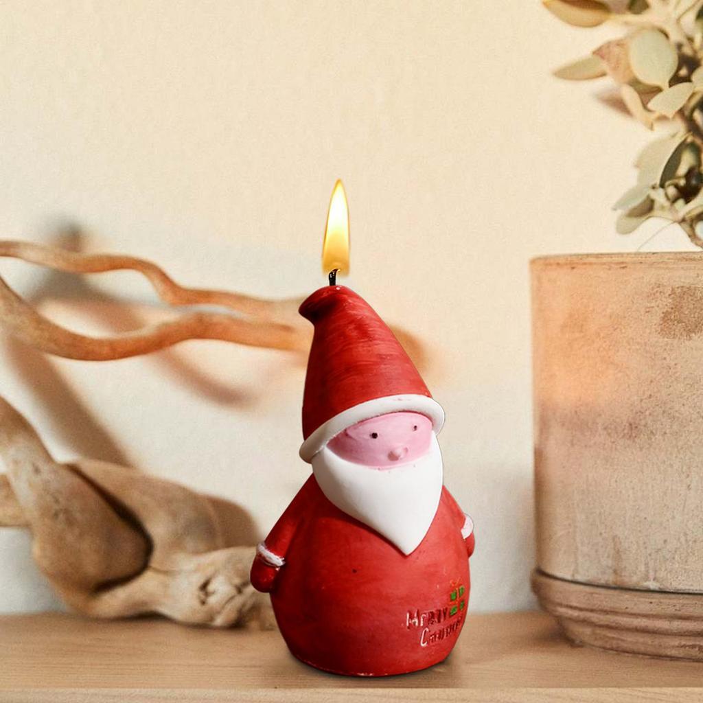 Christmas Molds For Resin Santa Claus Snowman 3D Moulds Non-Stick Candles Christmas Candy Molds For Home Desk Holiday Halloween