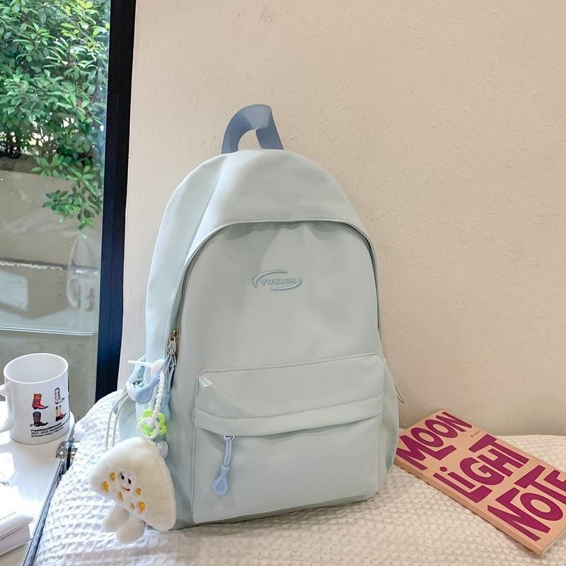 Stylish High-capacity Nylon Backpack For Casual Travel Neutral Design Waterproof