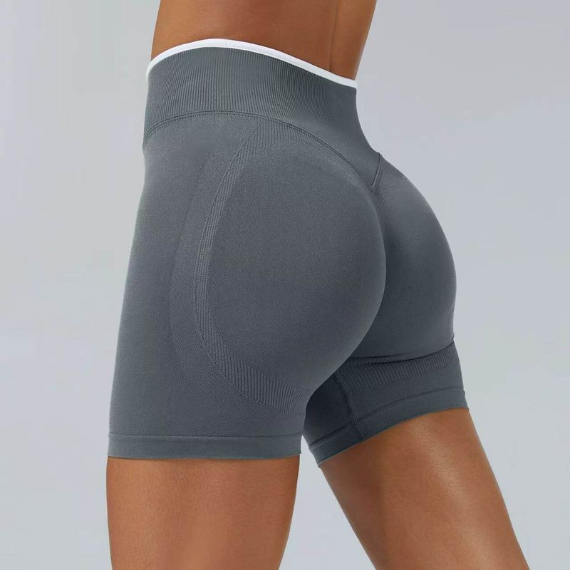 European and American Style Hot Girl Fitness Set with Peach-Shaped Butt Design, Yoga Set for Women with Chest Pads, Sports Bra, High-Waisted Shorts