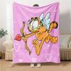 1Pc Garfield'S Hug Adventure Blanket For Couch Bed Plush Cozy Fuzzy Blanket Super Soft Warm Blankets For Fall And Winter 091873