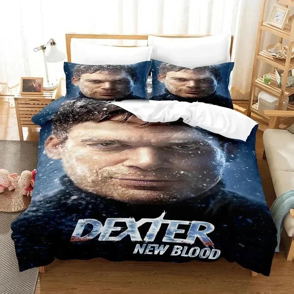 

Comforter 3D Print Dexter New Blood Bedding Set Bed Set Comforter King Queen Size Boys Adult Bedding Comforter (quilt)-EU Single(135*200cm)3pcs