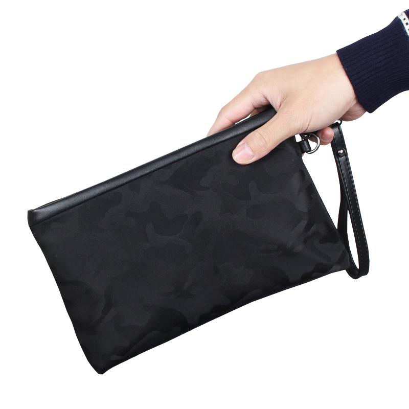 

Men s Nylon Camouflage Clutch Bag: Korean Style Handheld Mobile Phone Handbag камуфляжний/чорний