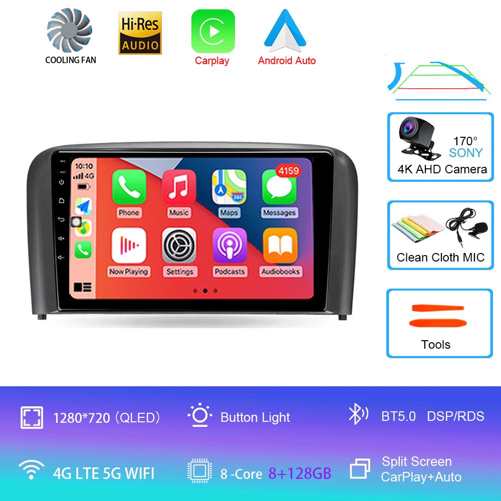 Car Radio Android 14For Volvo S80 1998 1999 2000 2001 2002 2003 2004 2005 2006 Navigation GPS Multimedia Player Stereo Carplay