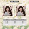 Love Mother Kids Flower Art Pillow Case For Car Sofa Decorative Home Double-sided Print Plush Square Throw Pillow Cushion Cover