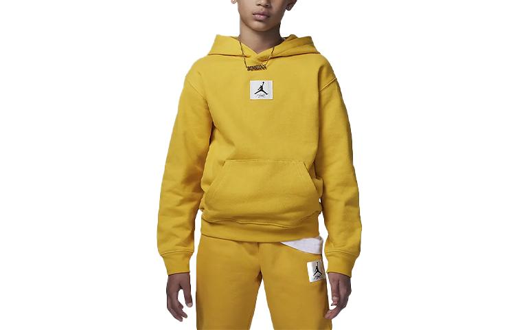 Jordan Sweatshirt Essentials Brooklyn Ochre Yellow Kids FZ6403-765 L