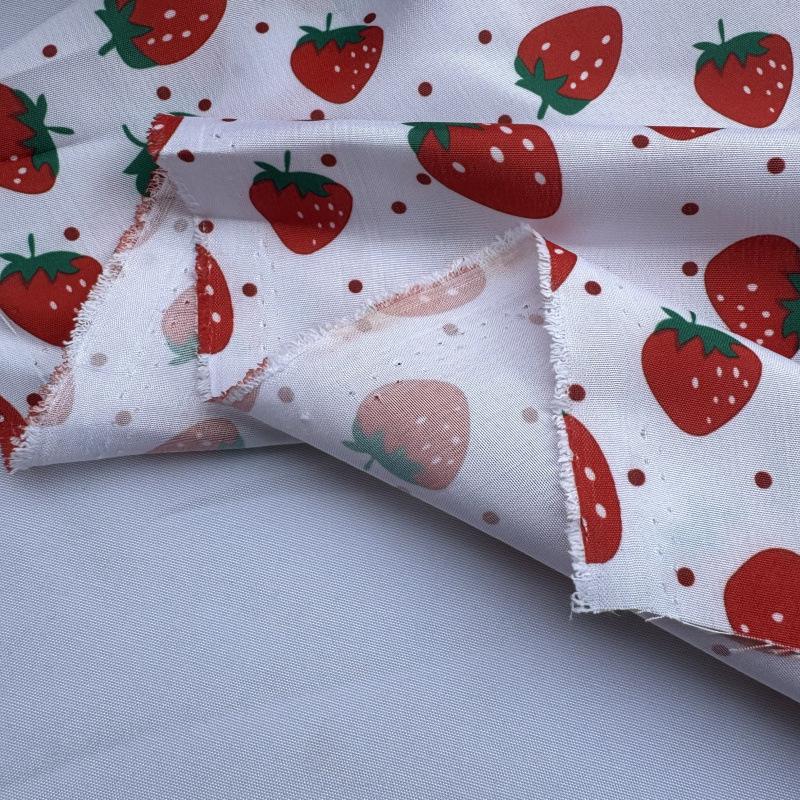 Peach Skin Hawaiian Print Polyester Pet Clothing & Beach Pants Fabric