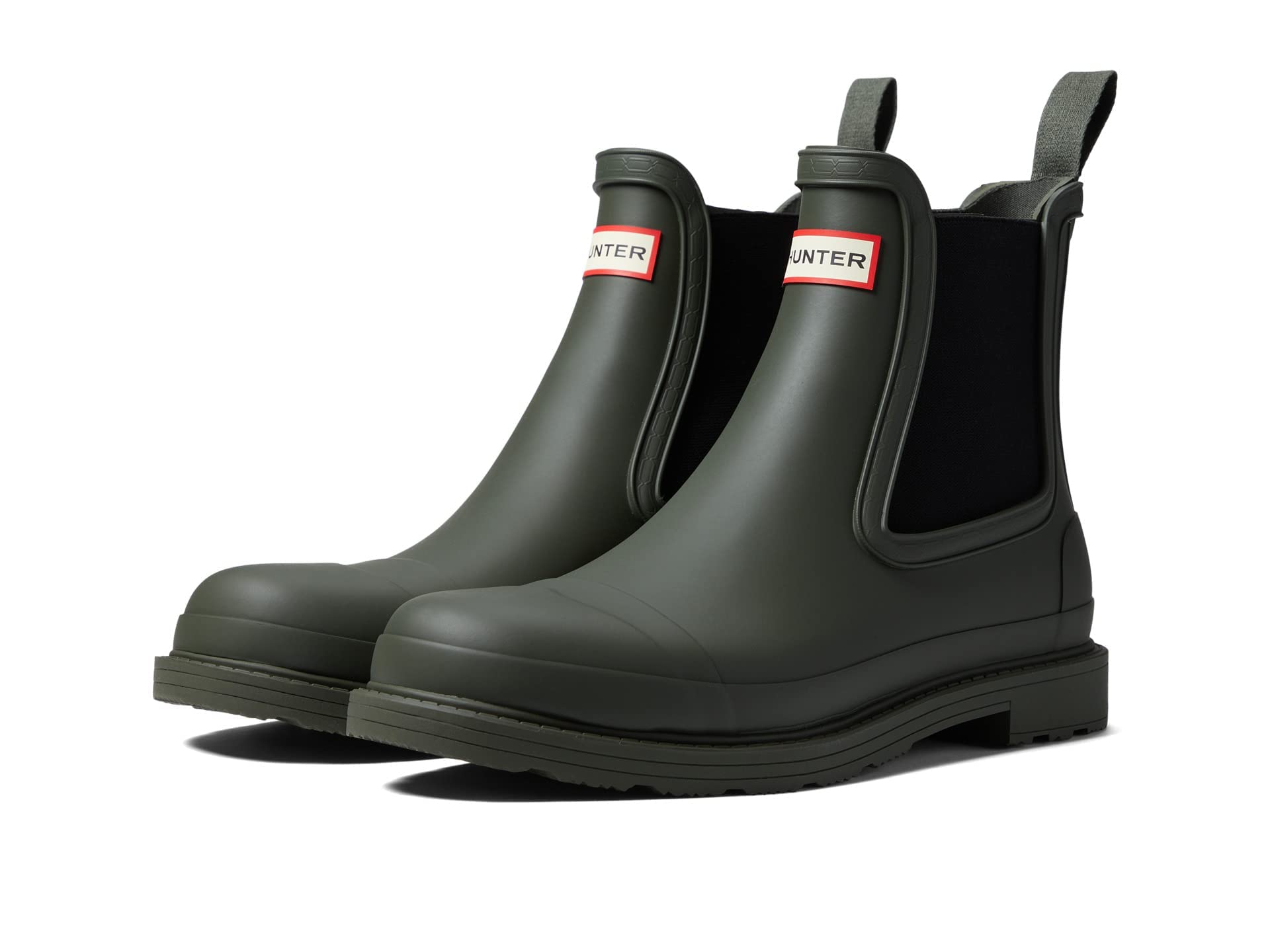 

Hunter Commando Chelsea Green Men s Boots, зелёный