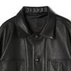 Schott Lamb Leather Coverall 009 Black Jacket, 3111050, Men's XL,