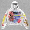 Spring and Autumn New Personality Painted Men's and Women's Hoodies Printed Graffiti Sweater