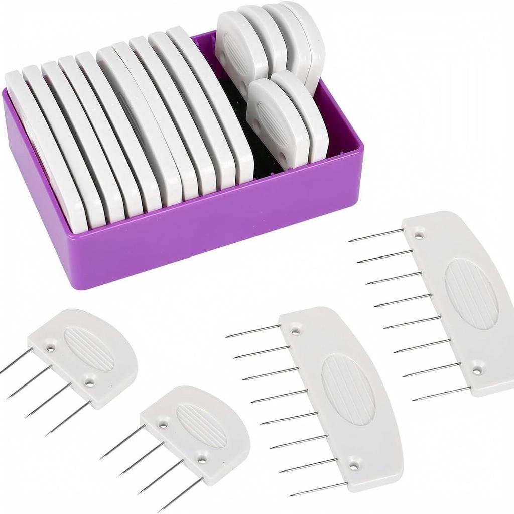 Juego de Peines y Pines de Bloqueo para Tejer para Chalecos, Suéteres, Bufandas - Pines de Posicionamiento para Bloqueo de Crochet y Tejido