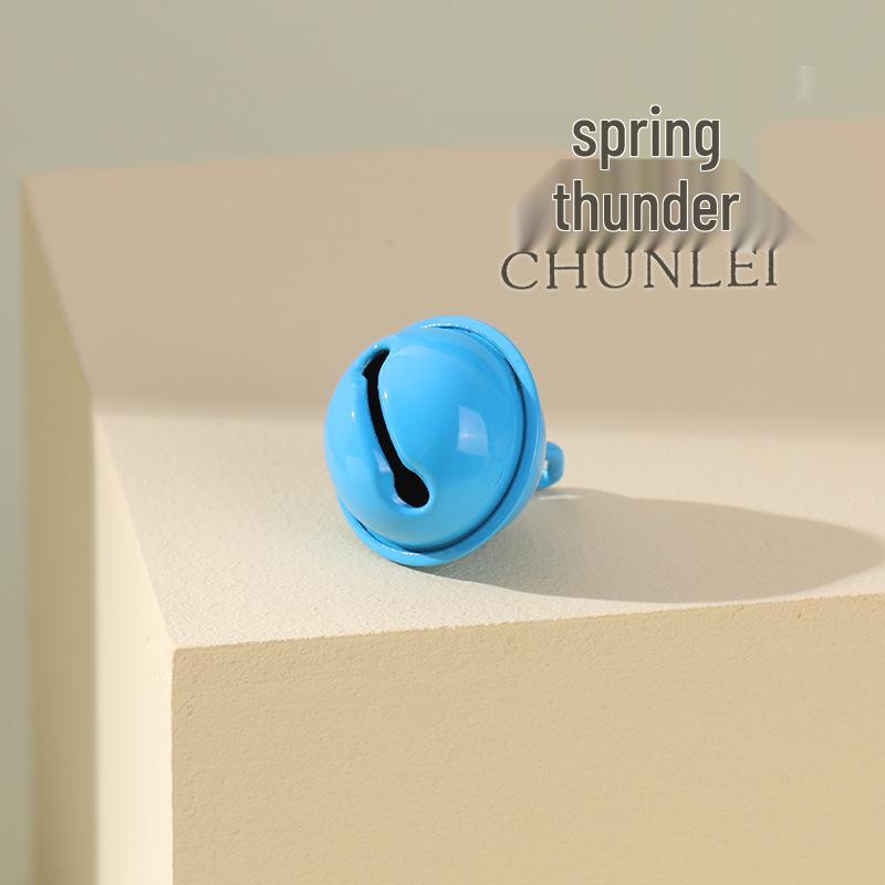 22mm Tiger Mouth Candy-Colored Christmas Hanging Bell Ornament Jewelry & Choker Accessory