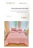 Premium Stylish Gauze Summer Quilt Set - Washable 4-Piece Air Conditioning Thin Quilt for Dorms