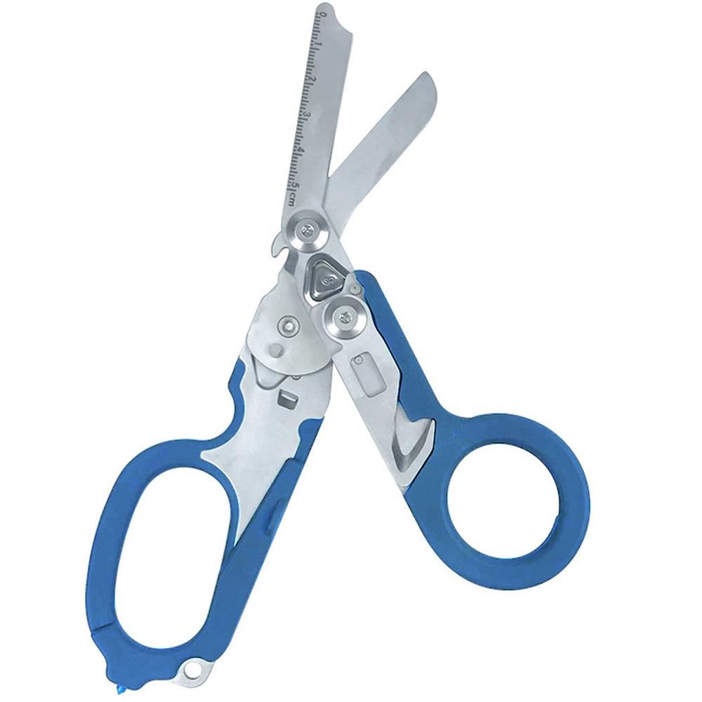 Multifunktionsschere Raptors Erste-Hilfe-Experte Taktische Klappschere aus Edelstahl Outdoor-Werkzeug Kombinationsgerät