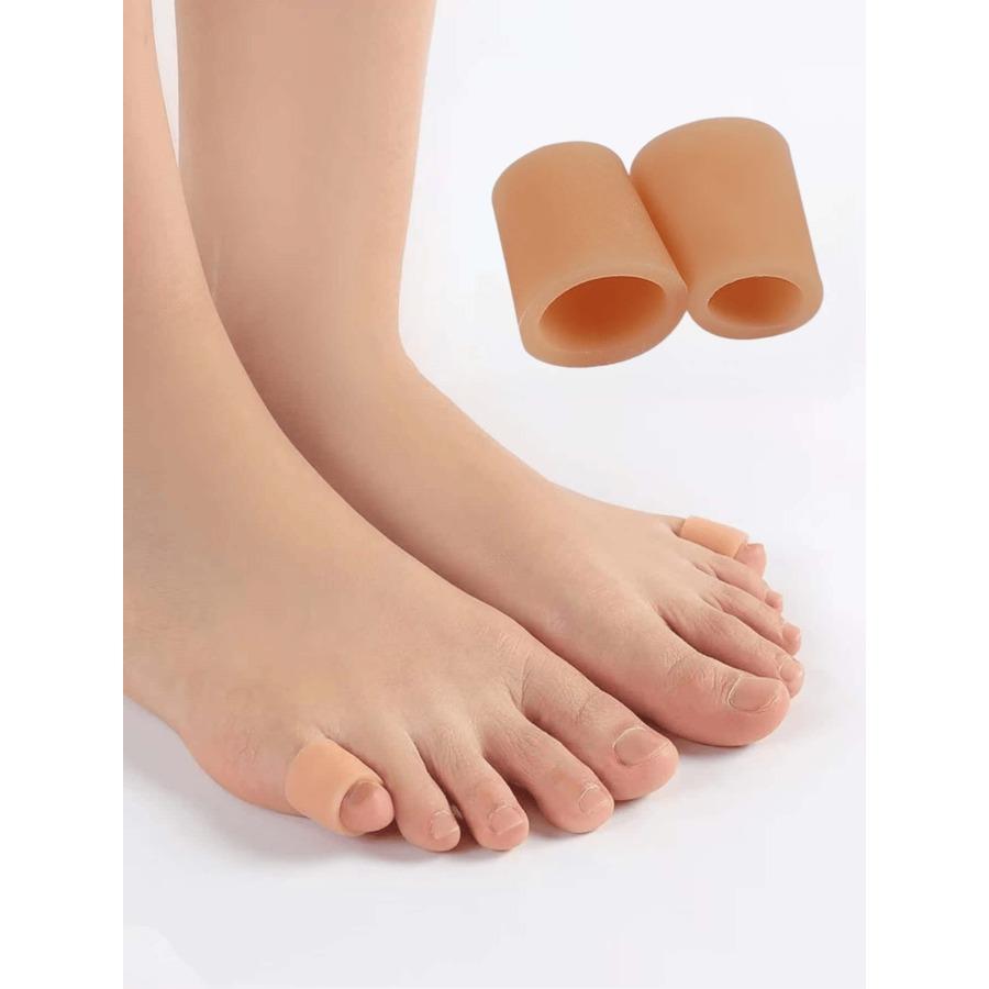 Assorted Size Silicone Toe Protector Sleeves, Cushioning Pads, Anti-Slip, Prevent Overlapping Toes, Hand Washable