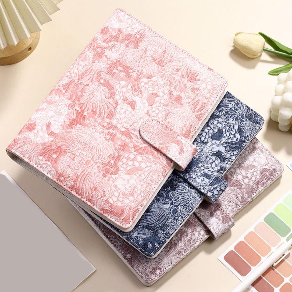 Fashionable Jacquard Hand Book Creative Budget Binder Loose Leaf Notebook  Financial Planning