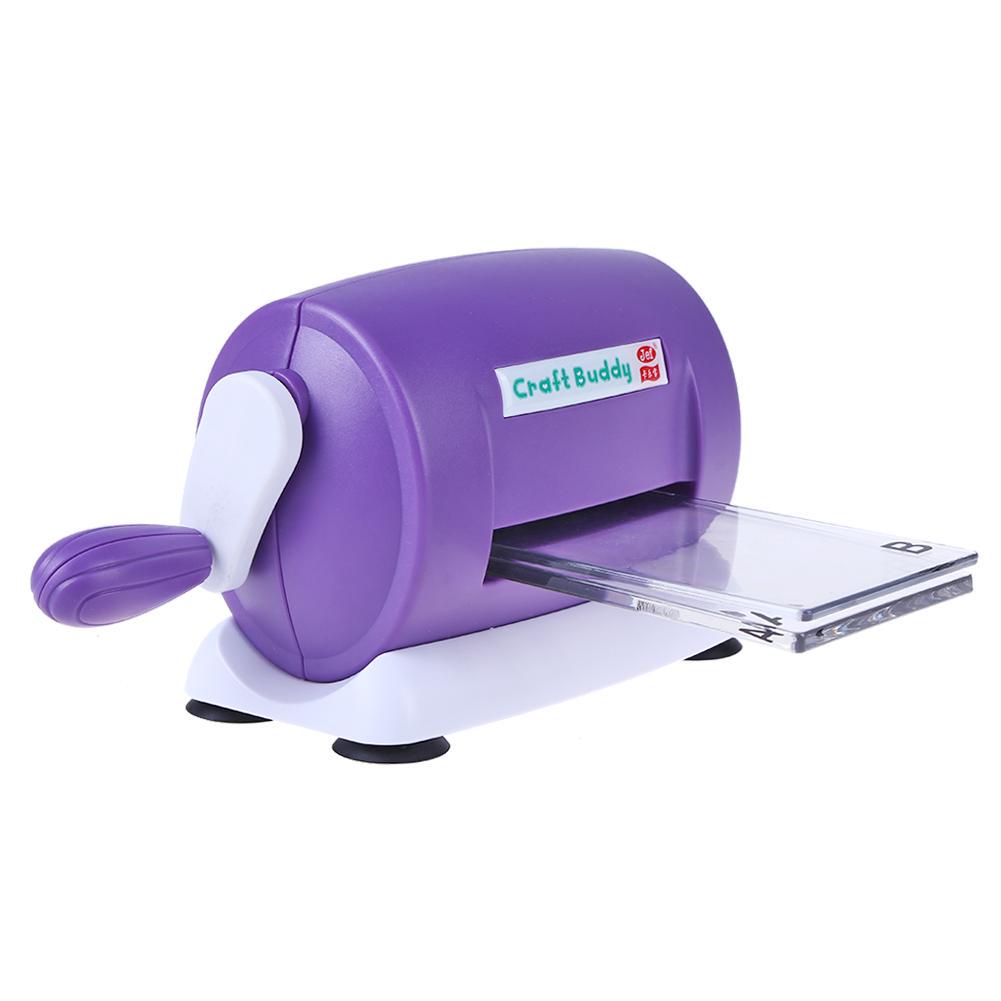 Macchina Manuale per Taglio e Goffratura Fai da Te Portatile per Artigianato con Biglietti Goffratura Viola Regolabile Fatto a Mano per Biglietti Scrapbooking