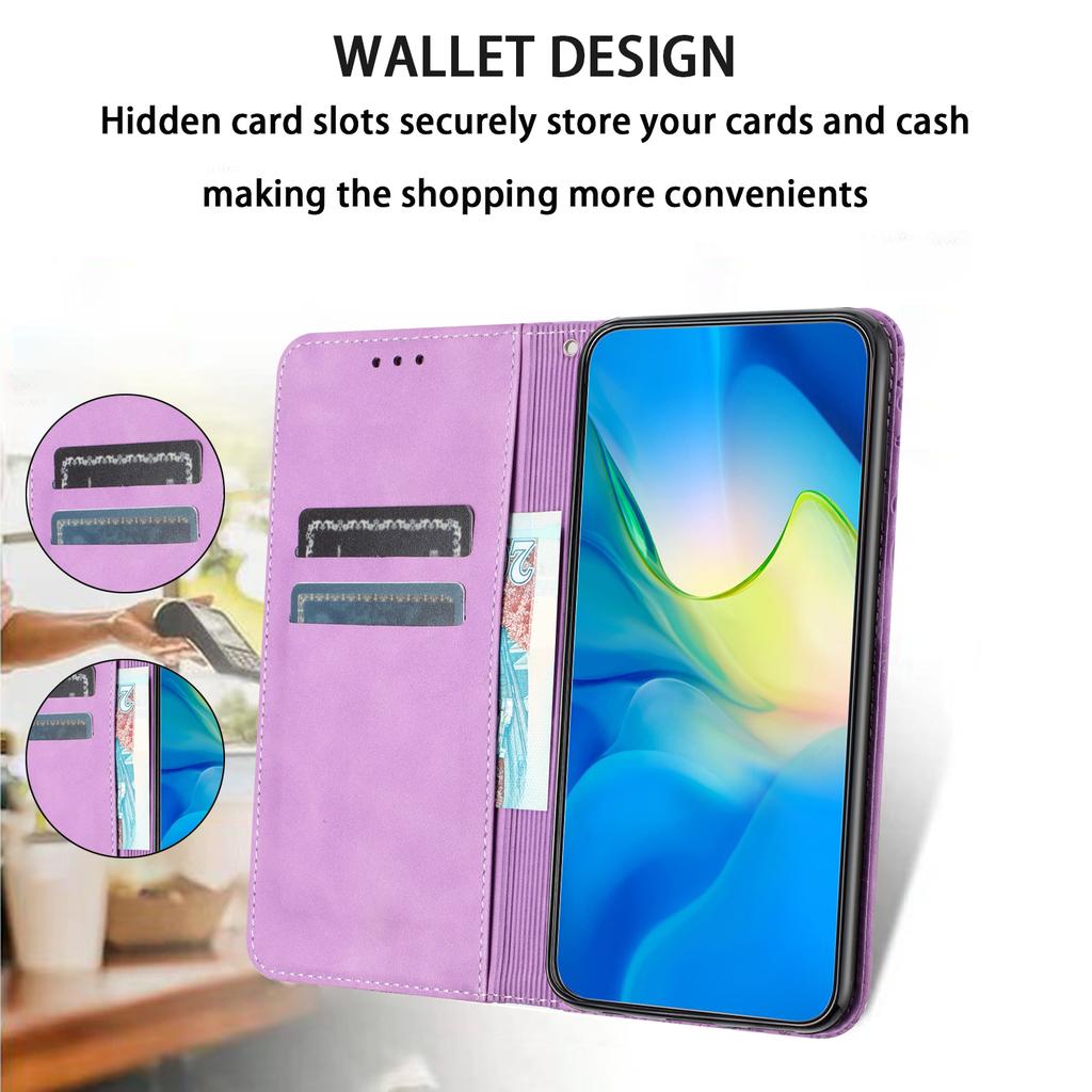 For iPhone 16 Plus Case PU Leather Wallet Phone Cover Elephant Pattern