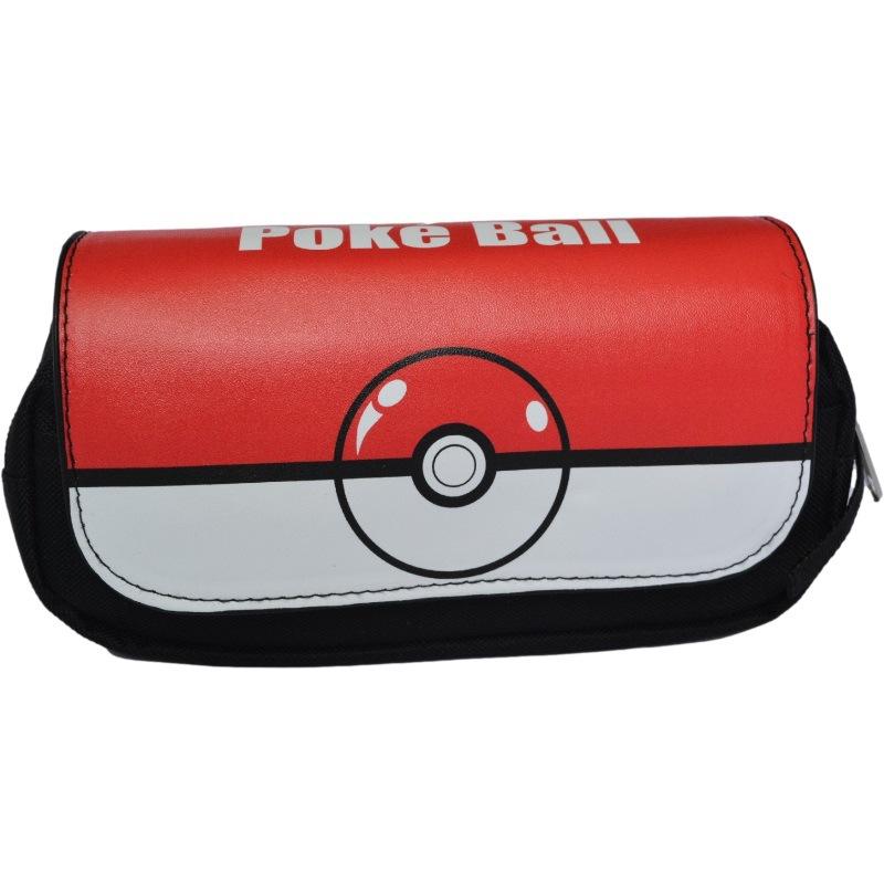 Pikachu Pencil Case 3-Layer Students Stationery Bag Cartoon Anime Kids Zipper Pencil Pouch Large Capacity Storage