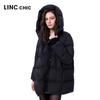 Jin Yujie Women's Puffer Mid-Length 90% Duck Down Jacket