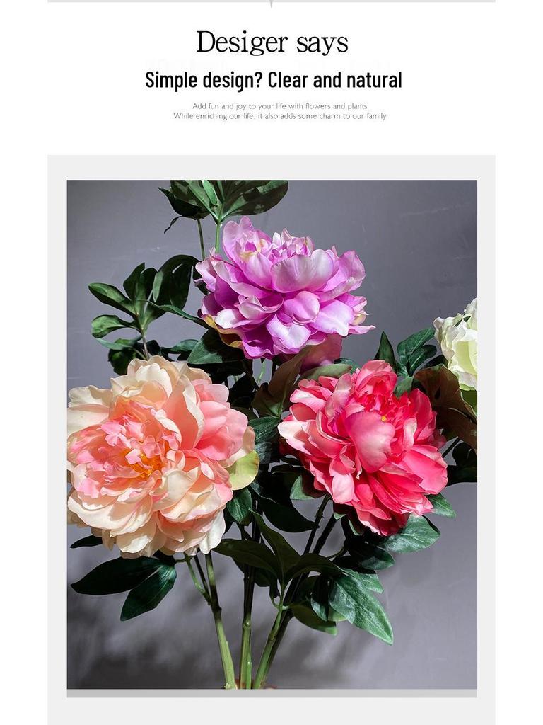 Realistic Peony Flowers for Home, Wedding, Hotel Decor & Photography Props