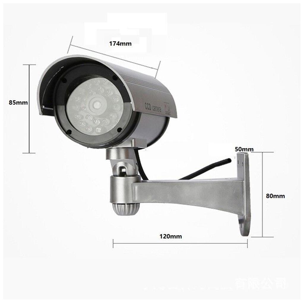 Fake Security Camera Dummy Camera Simulated Surveillance Camera with Flashing Light Indoor Outdoor
