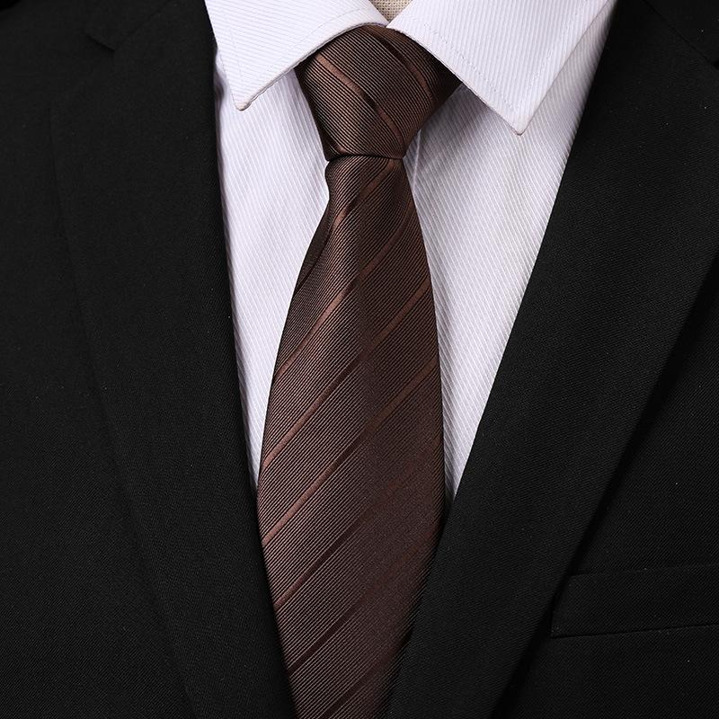 Fashion Versatile Casual Men And Women Retro Hong Kong Style Business Dress Groom Wedding Korean Version 8Cm Hand-Patterned Tie