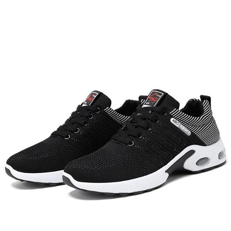 Cross Straps Spell Color Premium Mesh Sneakers Men Shoes Light Comfort Air Shoes Breathable Fashion Sneakers Casual Shoes