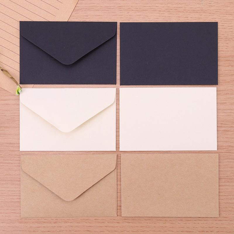 20PCS Blank Mini Kraft Paper Envelopes Wedding Invitation Envelope Gift Envelope